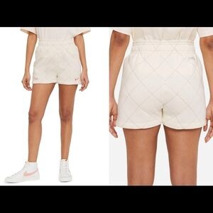 Nike quilted embroidered fleece shorts (matching tee also for sale) XS